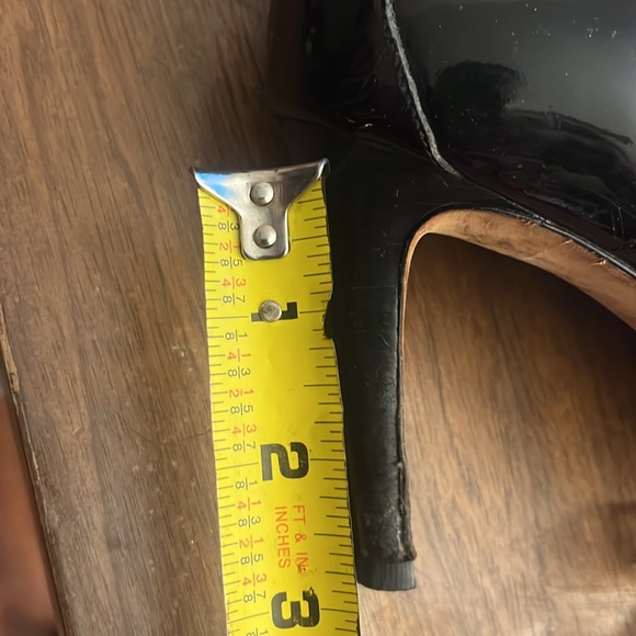 🔥 COLE HAAN x NikeAir Black Patent Leather Lace Up Booties Sz 9.5 B - Picture 8 of 9